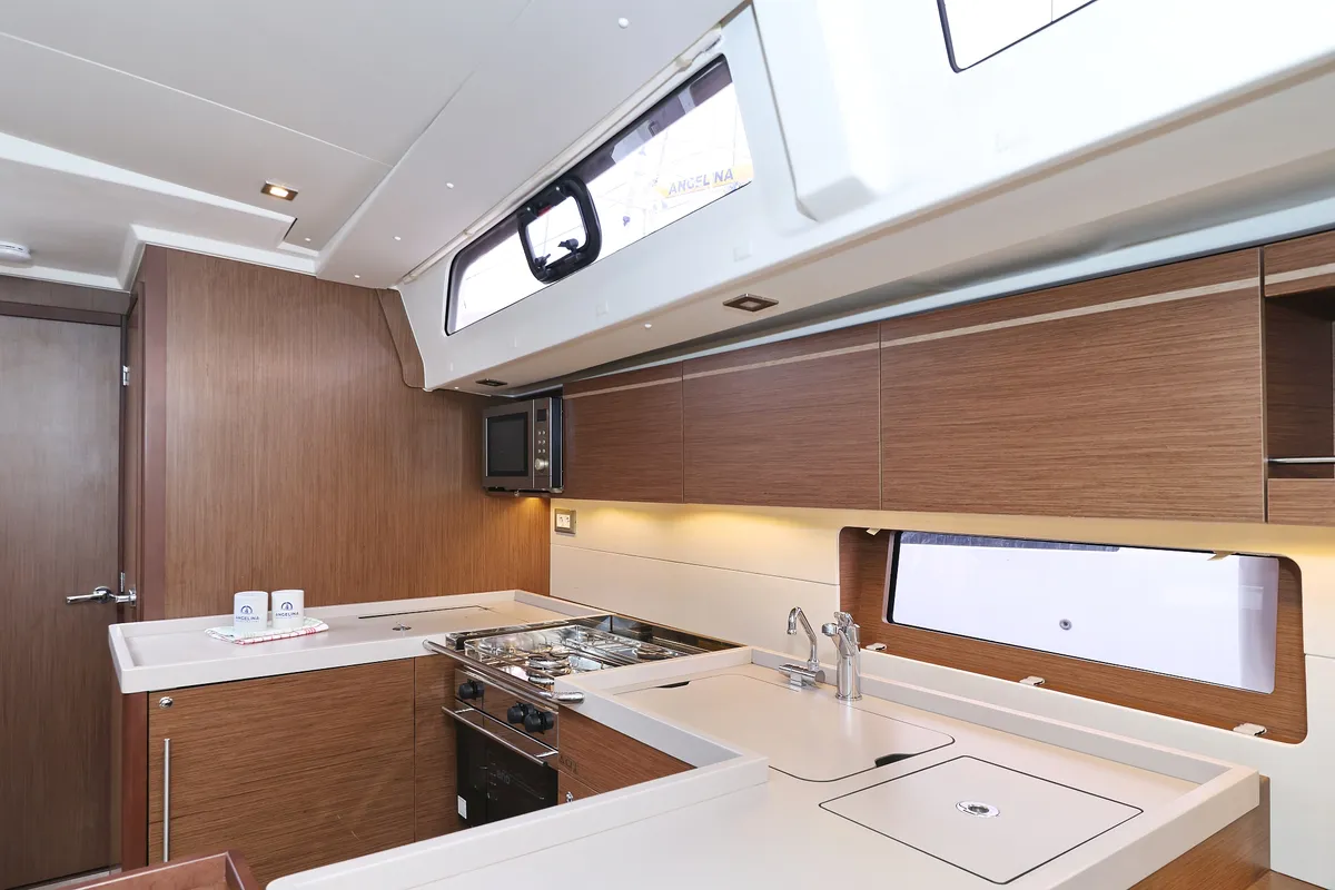 Galley of Seaduction, a Beneteau Oceanis 51.1 sailboat at Grad Trogir, Croatia