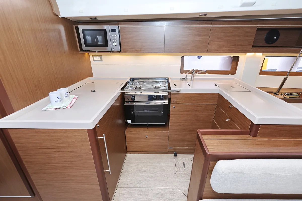 Galley of Seaduction, a Beneteau Oceanis 51.1 sailboat at Grad Trogir, Croatia