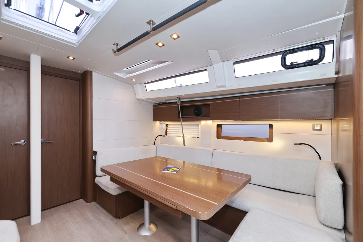 Salon of Seaduction, a Beneteau Oceanis 51.1 sailboat at Grad Trogir, Croatia