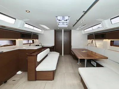 Salon of Seaduction, a Beneteau Oceanis 51.1 sailboat at Grad Trogir, Croatia