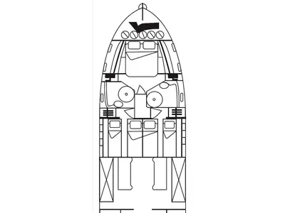 Floor plan of LA VIE, a Eminence X6 motor yacht at Općina Sukošan, Croatia