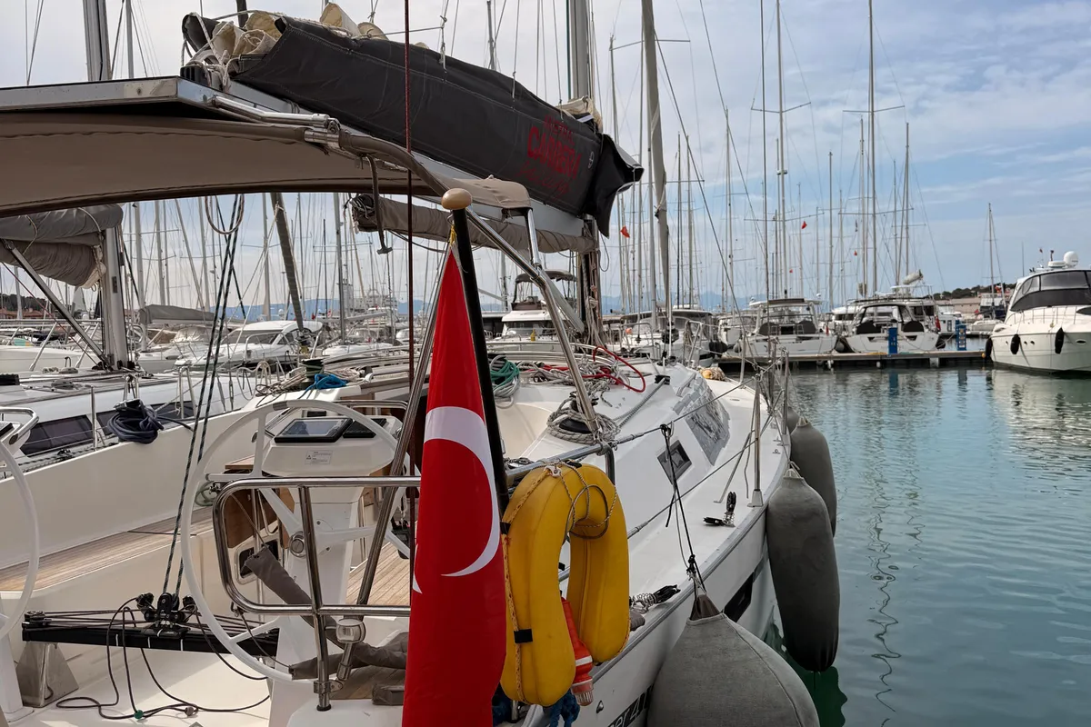 DuruDemir, a Bavaria Cruiser 41S sailboat at Çeşme, Turkey