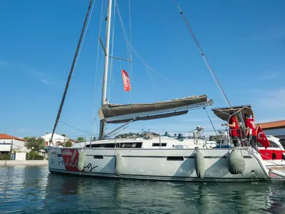 DuruDemir, a Bavaria Cruiser 41S sailboat at Çeşme, Turkey