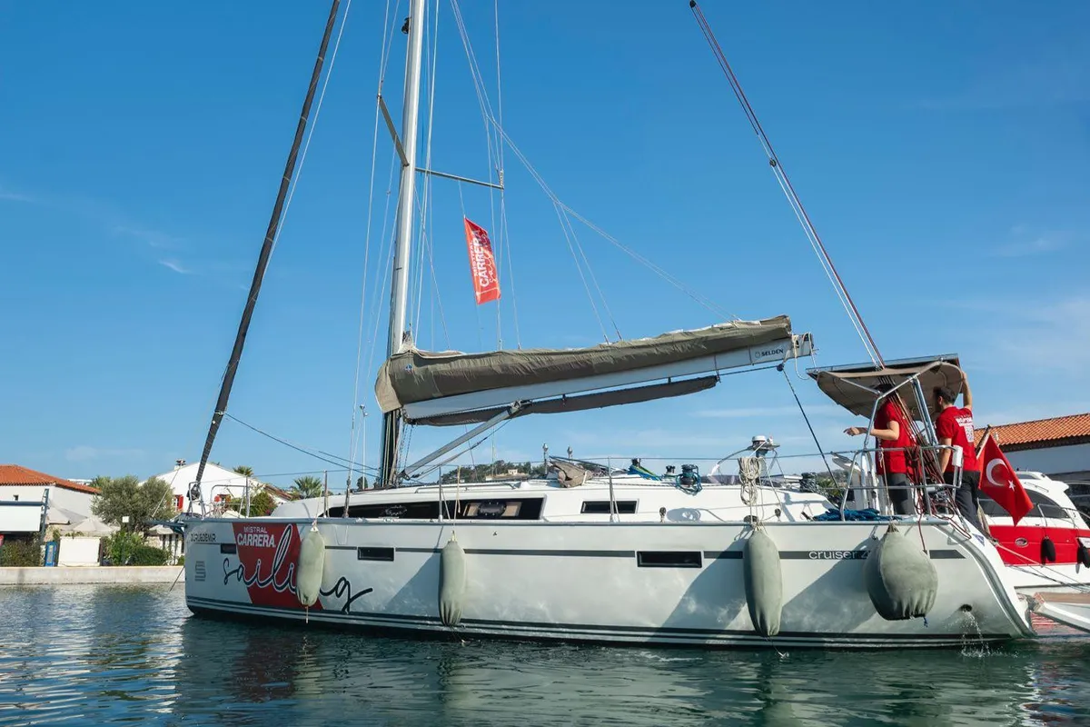 DuruDemir, a Bavaria Cruiser 41S sailboat at Çeşme, Turkey