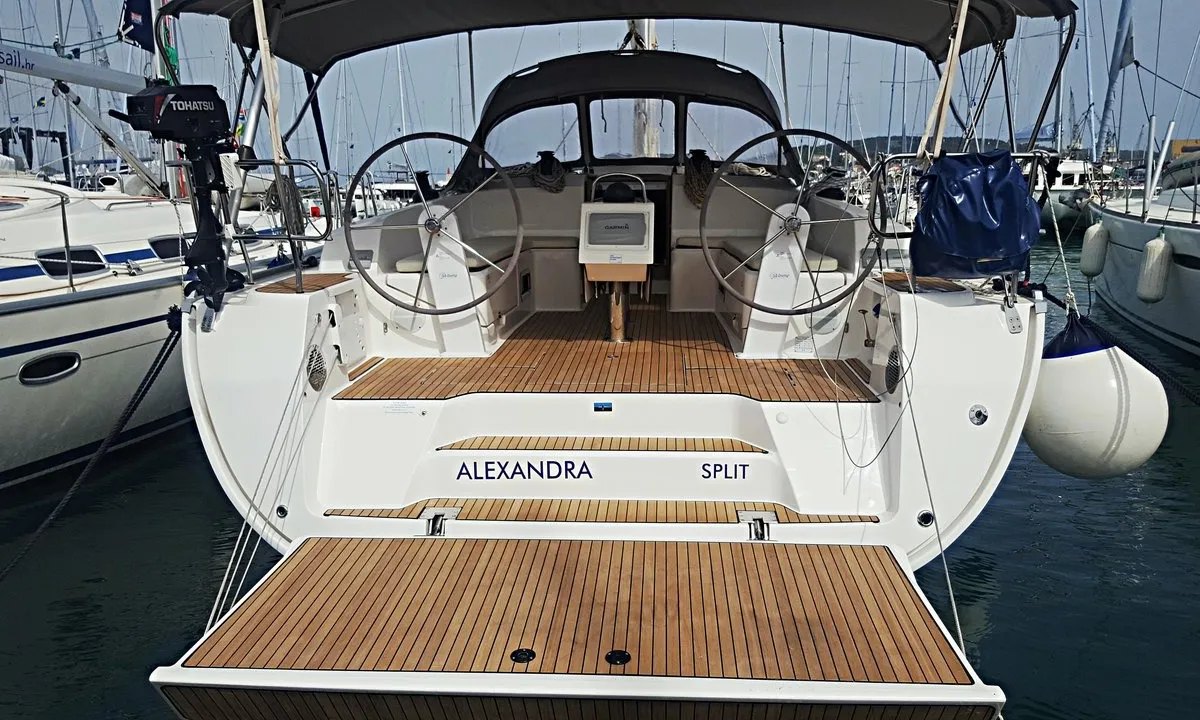 Alexandra, a Bavaria Cruiser 46 sailboat at Novi Vinodolski, Croatia