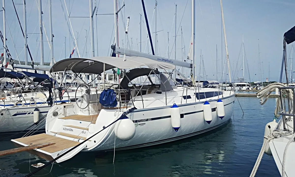 Alexandra, a Bavaria Cruiser 46 sailboat at Novi Vinodolski, Croatia
