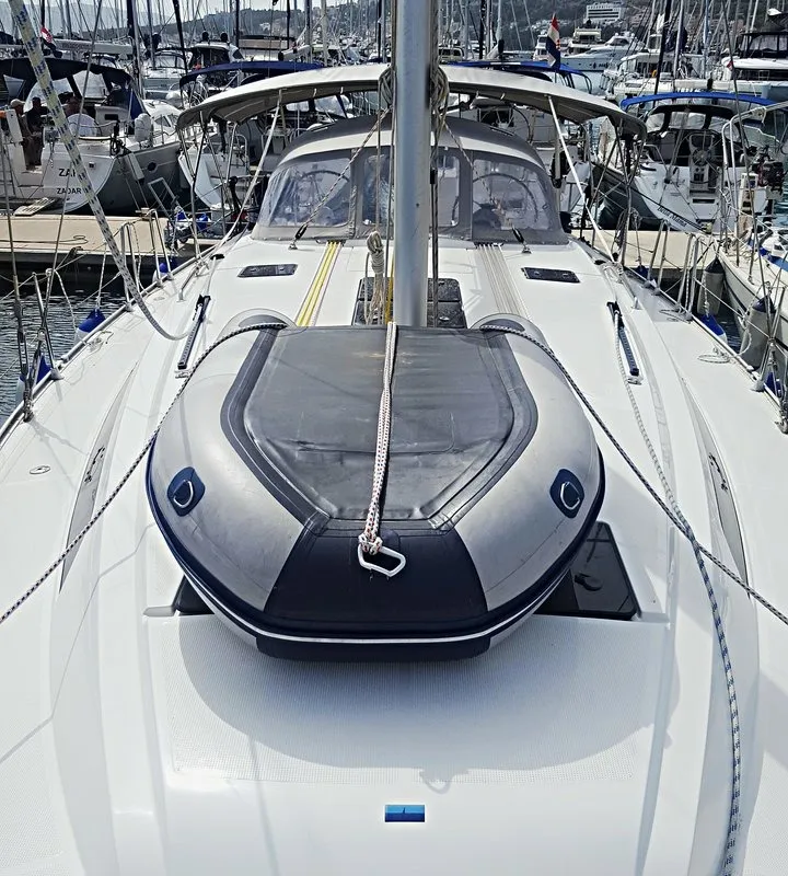 Alexandra, a Bavaria Cruiser 46 sailboat at Novi Vinodolski, Croatia