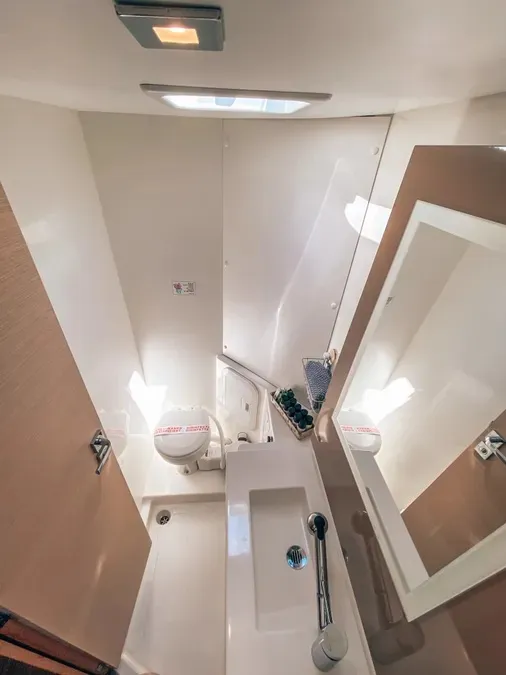 Head on Go Earth 1, a Fountaine Pajot Lucia 40 catamaran at Grad Pula, Croatia