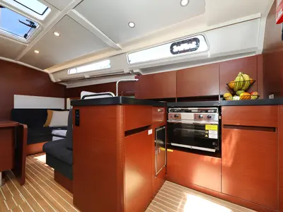 Galley of NIKE, a Hanse 418 sailboat at Novi Vinodolski, Croatia