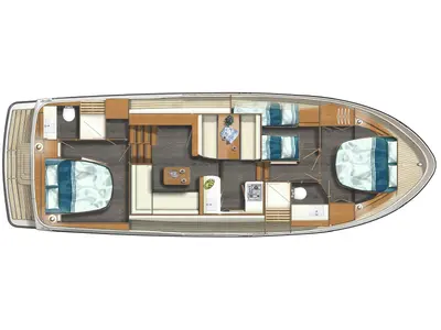 Floor plan of Helena II, a Linssen Grand Sturdy 40.0 AC motor yacht at Kinrooi, Belgium