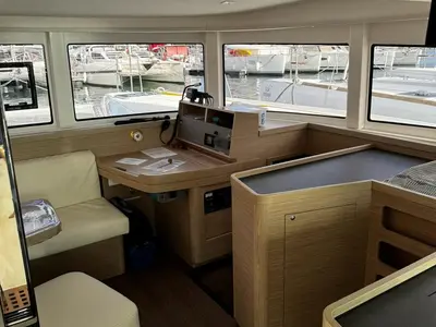 Cockpit of ULYS I, a Lagoon 42 catamaran at Alameda, United States