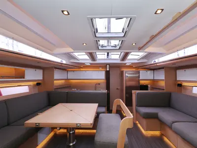 Salon of Moonlight, a Dufour 56 Exclusive sailboat at Trogir, Croatia