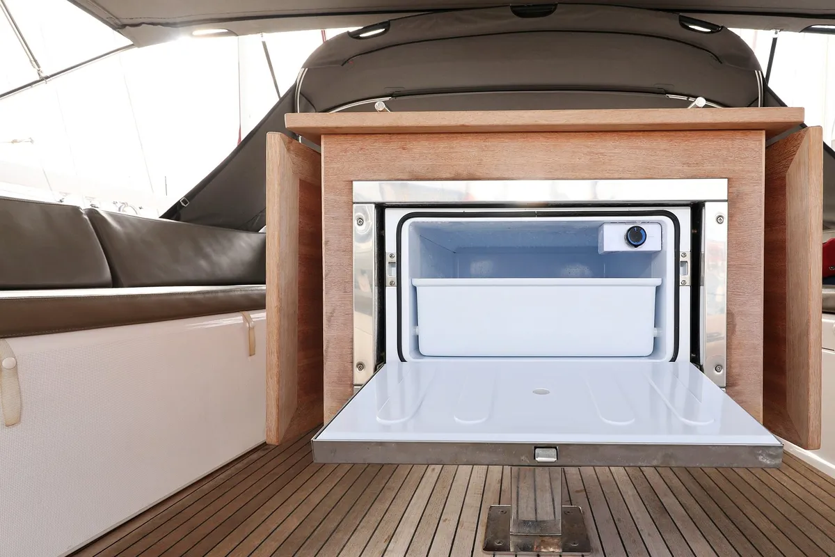 Deck of Moonlight, a Dufour 56 Exclusive sailboat at Trogir, Croatia
