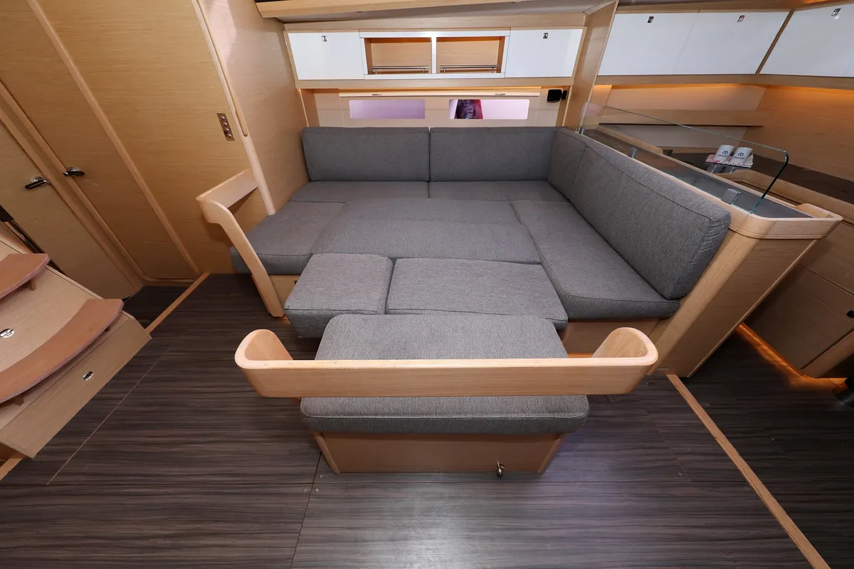 Salon of Moonlight, a Dufour 56 Exclusive sailboat at Trogir, Croatia