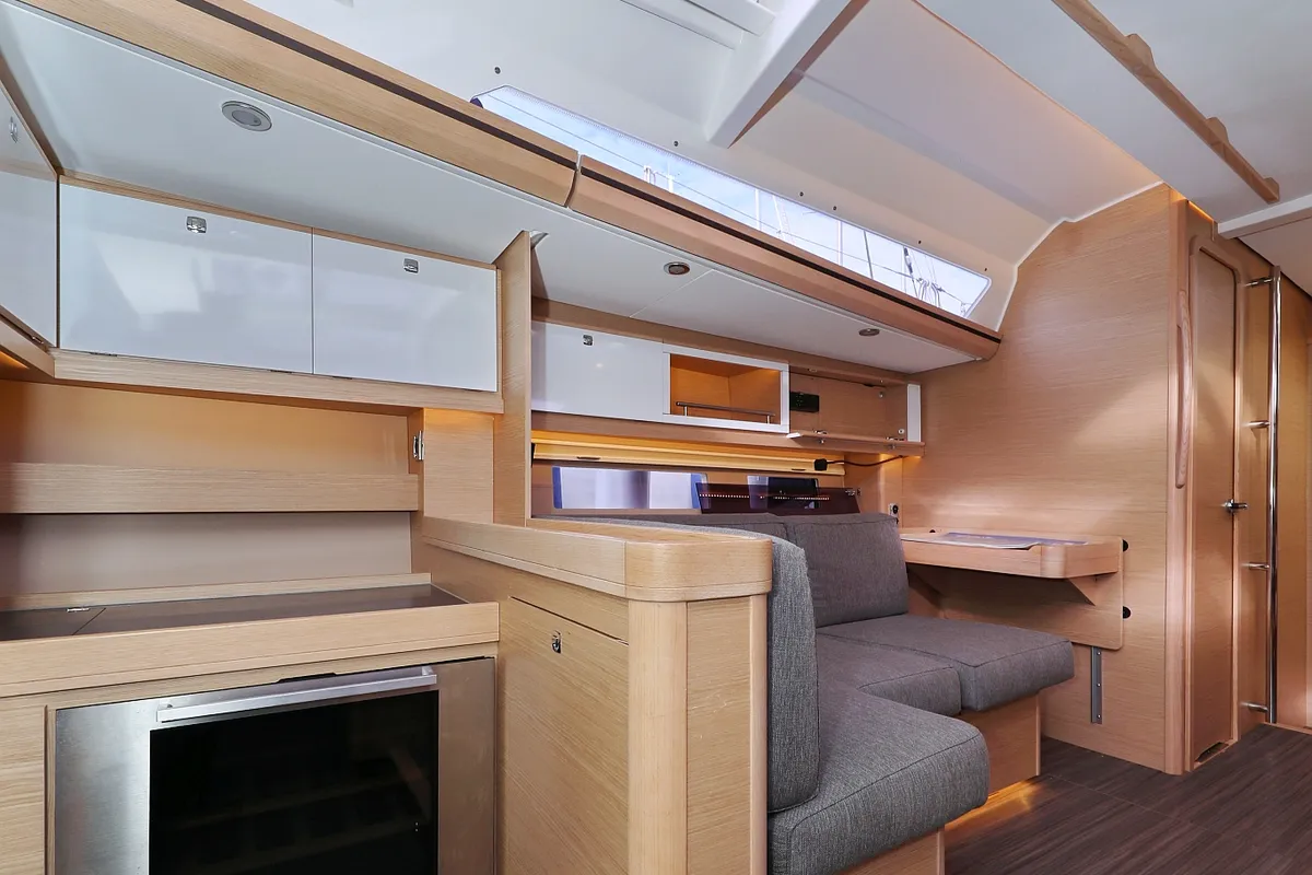 Galley of Moonlight, a Dufour 56 Exclusive sailboat at Trogir, Croatia