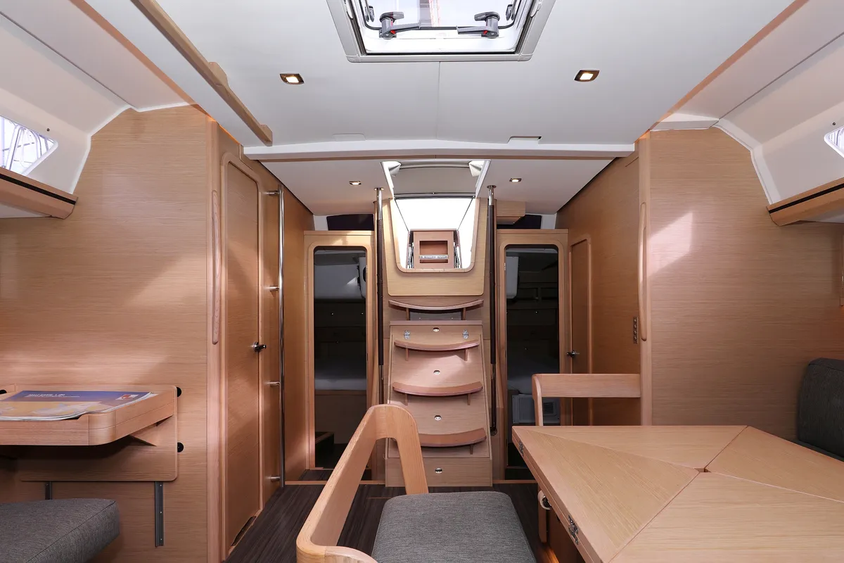 Salon of Moonlight, a Dufour 56 Exclusive sailboat at Trogir, Croatia