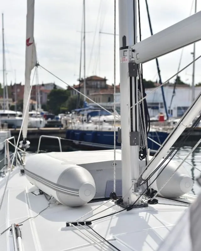 Seven, a Beneteau Oceanis 41.1 sailboat at Zadar, Croatia