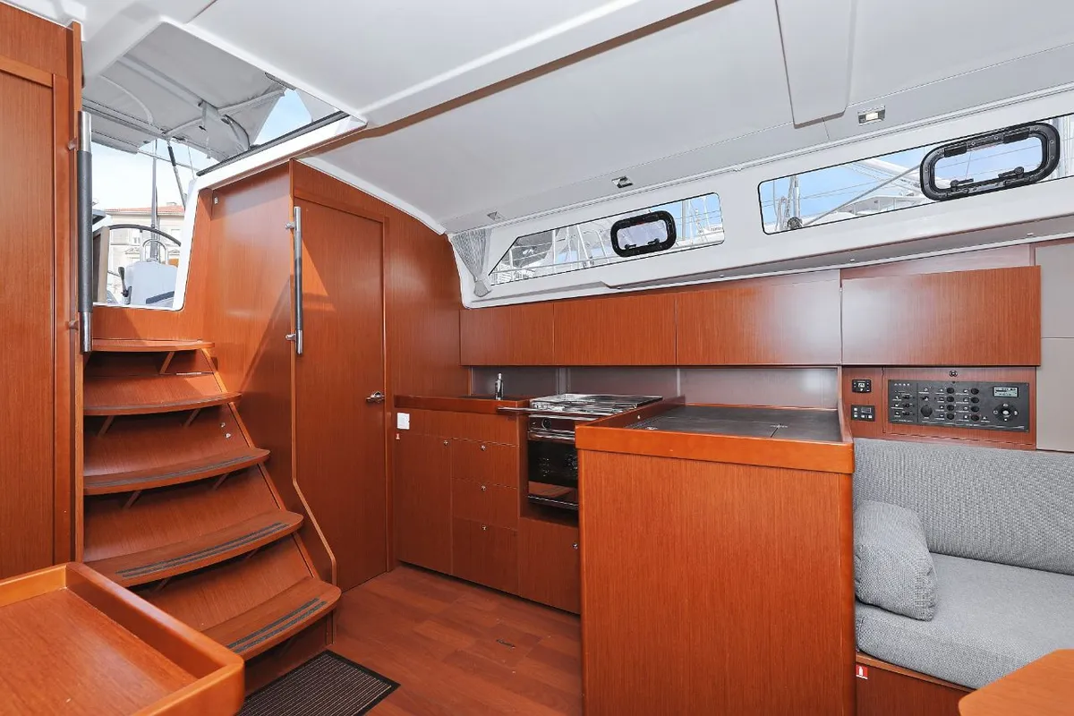 Galley of Seven, a Beneteau Oceanis 41.1 sailboat at Zadar, Croatia
