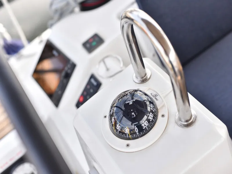 Cockpit of Seven, a Beneteau Oceanis 41.1 sailboat at Zadar, Croatia