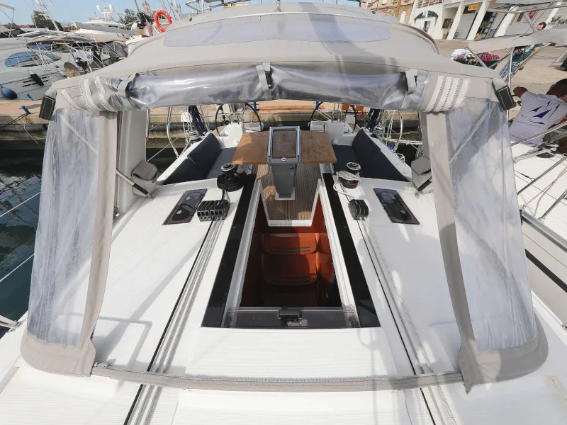 Deck of Seven, a Beneteau Oceanis 41.1 sailboat at Zadar, Croatia