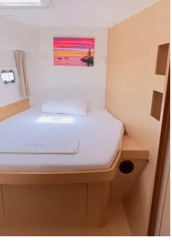 Cabin on Albertina, a Lagoon 42 catamaran at Municipal Unit of Lefkada, Greece