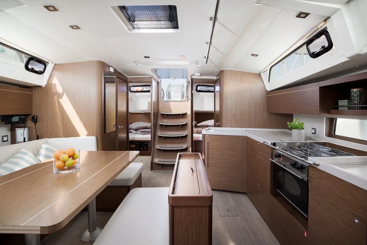 Galley of Vento di Mare, a Beneteau Oceanis 46.1 sailboat at Općina Medulin, Croatia
