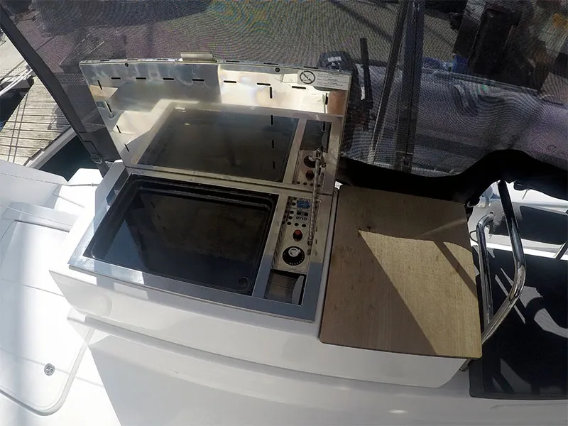 Deck of Adriatic Breeze, a Fountaine Pajot Astrea 42 catamaran at Grad Šibenik, Croatia