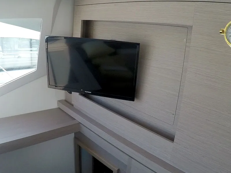 Salon of Adriatic Breeze, a Fountaine Pajot Astrea 42 catamaran at Grad Šibenik, Croatia