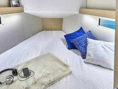 Cabin on Oceanis 34.1 Premium, a Beneteau Oceanis 34.1 sailboat at Municipal Unit of Lefkada, Greece