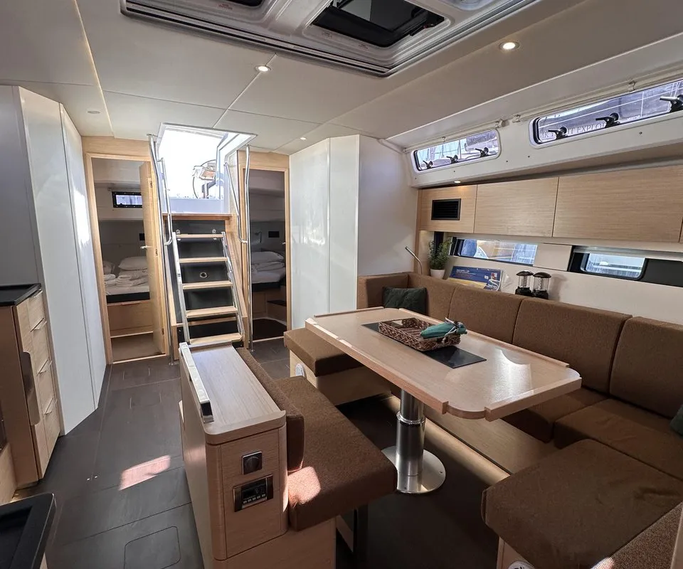 Salon of Felice, a Hanse 460 sailboat at Seget Donji, Croatia