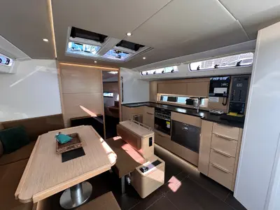 Galley of Felice, a Hanse 460 sailboat at Seget Donji, Croatia