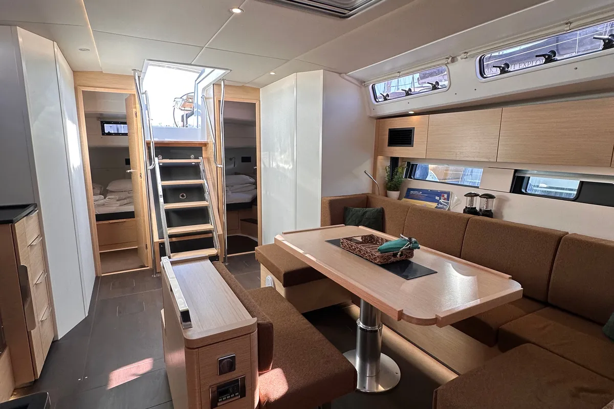 Salon of Felice, a Hanse 460 sailboat at Seget Donji, Croatia