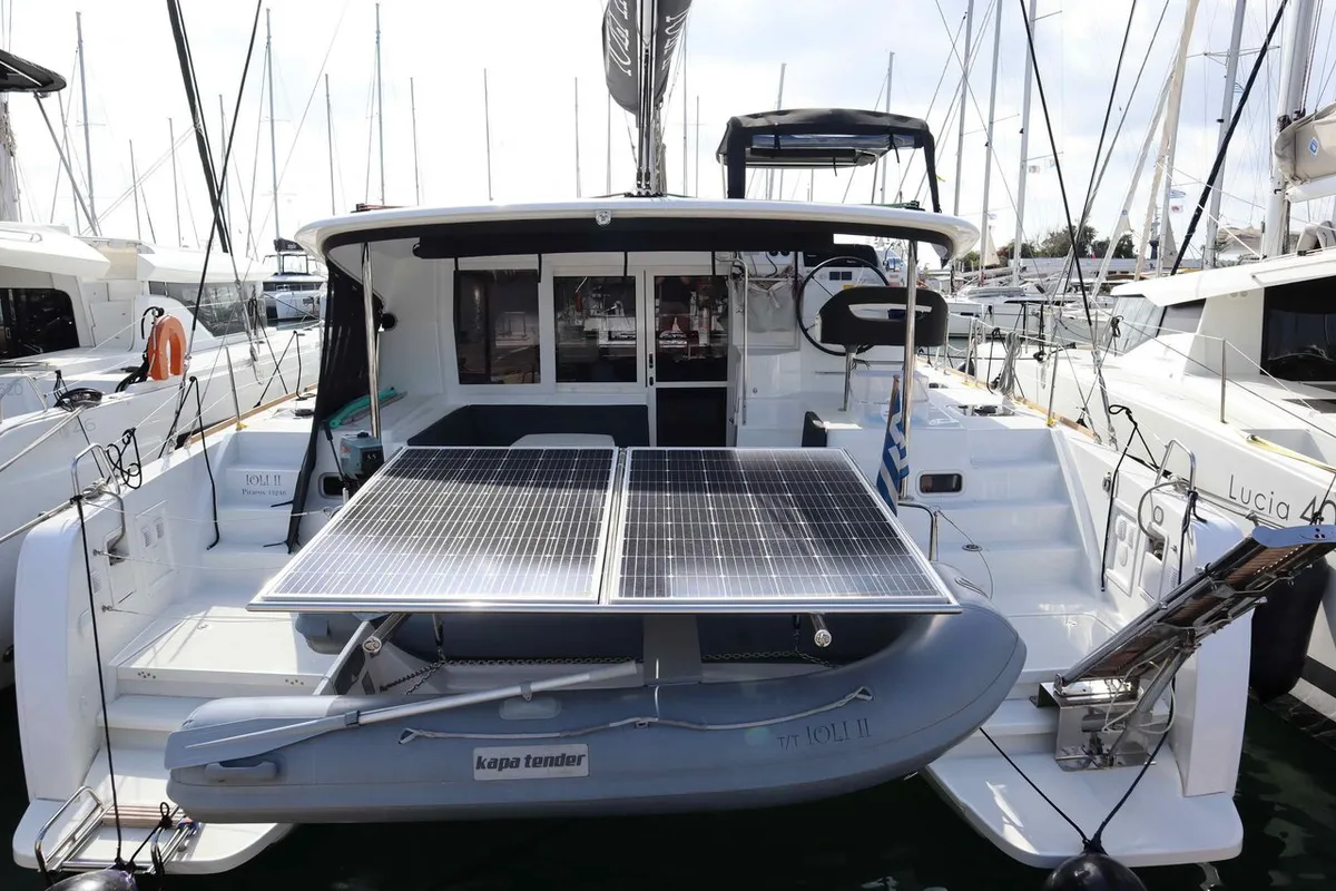 Ioli II, a Lagoon 40 catamaran at Athens, Greece