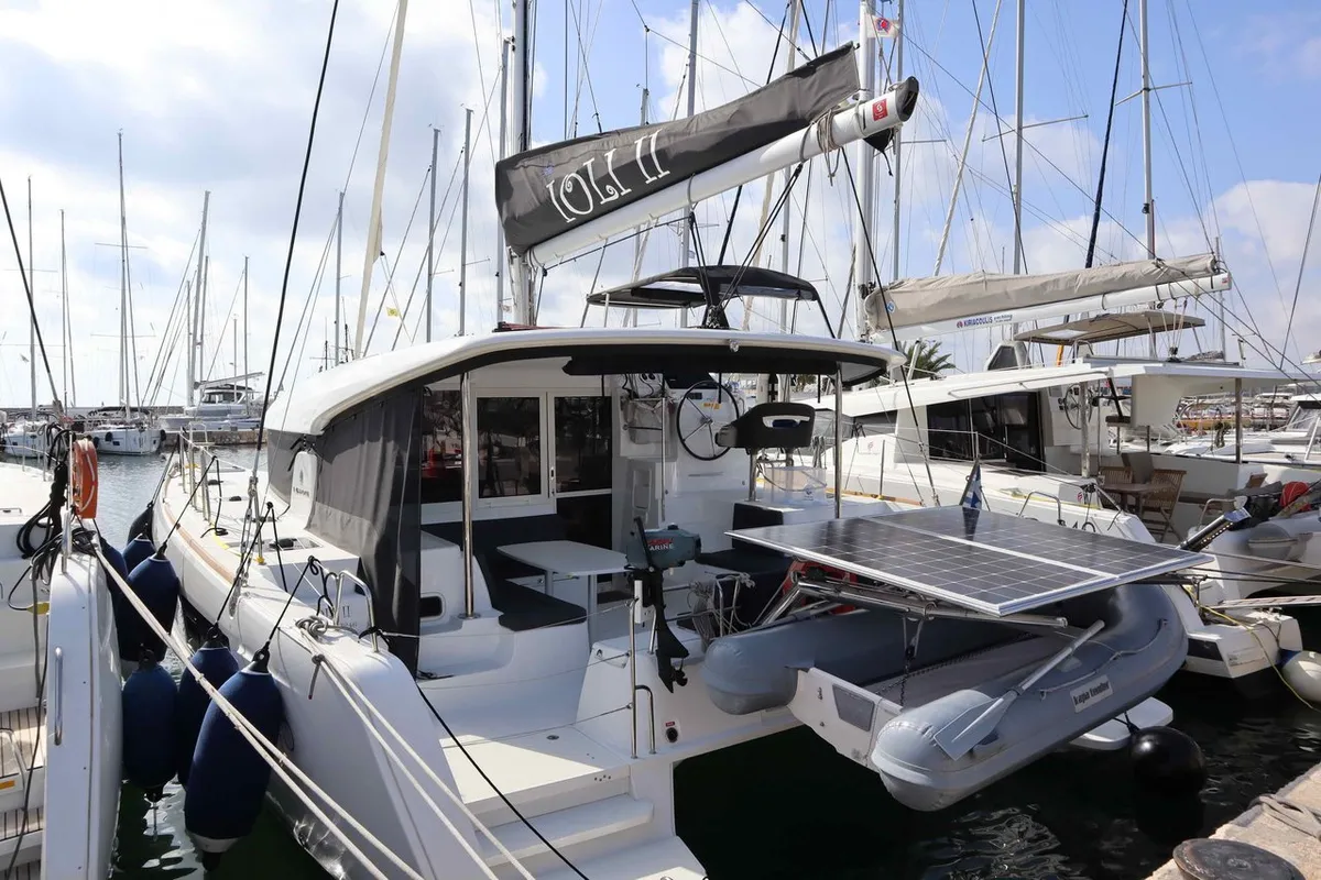 Ioli II, a Lagoon 40 catamaran at Athens, Greece