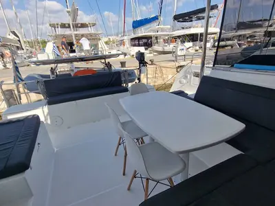Ioli II, a Lagoon 40 catamaran at Athens, Greece
