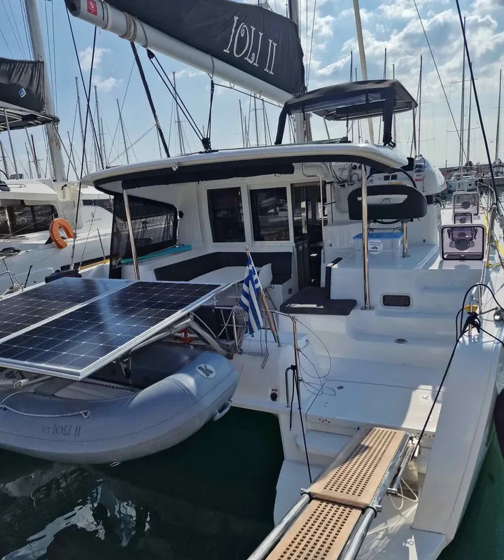 Ioli II, a Lagoon 40 catamaran at Athens, Greece