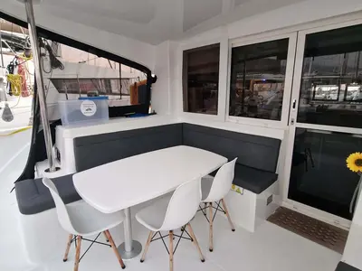 Ioli II, a Lagoon 40 catamaran at Athens, Greece