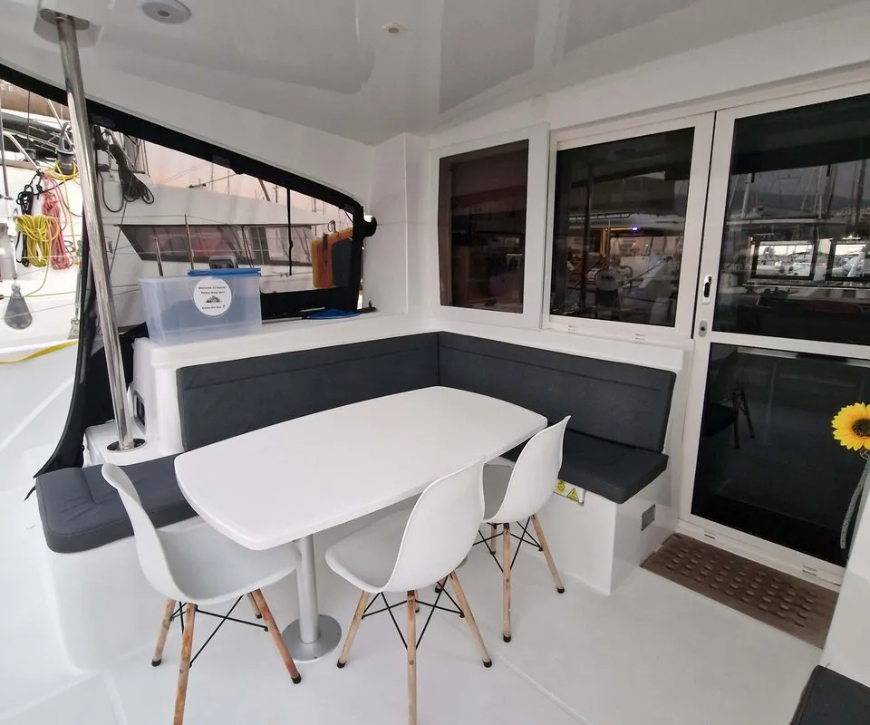 Ioli II, a Lagoon 40 catamaran at Athens, Greece