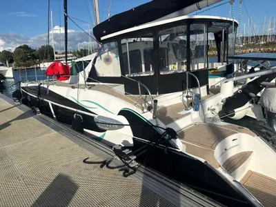 Escape, a Fountaine Pajot Lavezzi 40 catamaran at La Rochelle, France