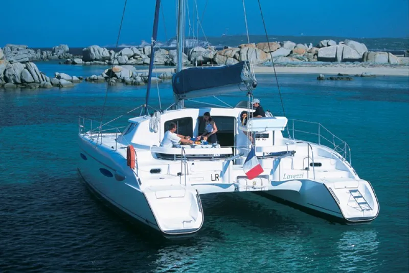 Escape, a Fountaine Pajot Lavezzi 40 catamaran at La Rochelle, France