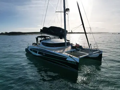 Escape, a Fountaine Pajot Lavezzi 40 catamaran at La Rochelle, France
