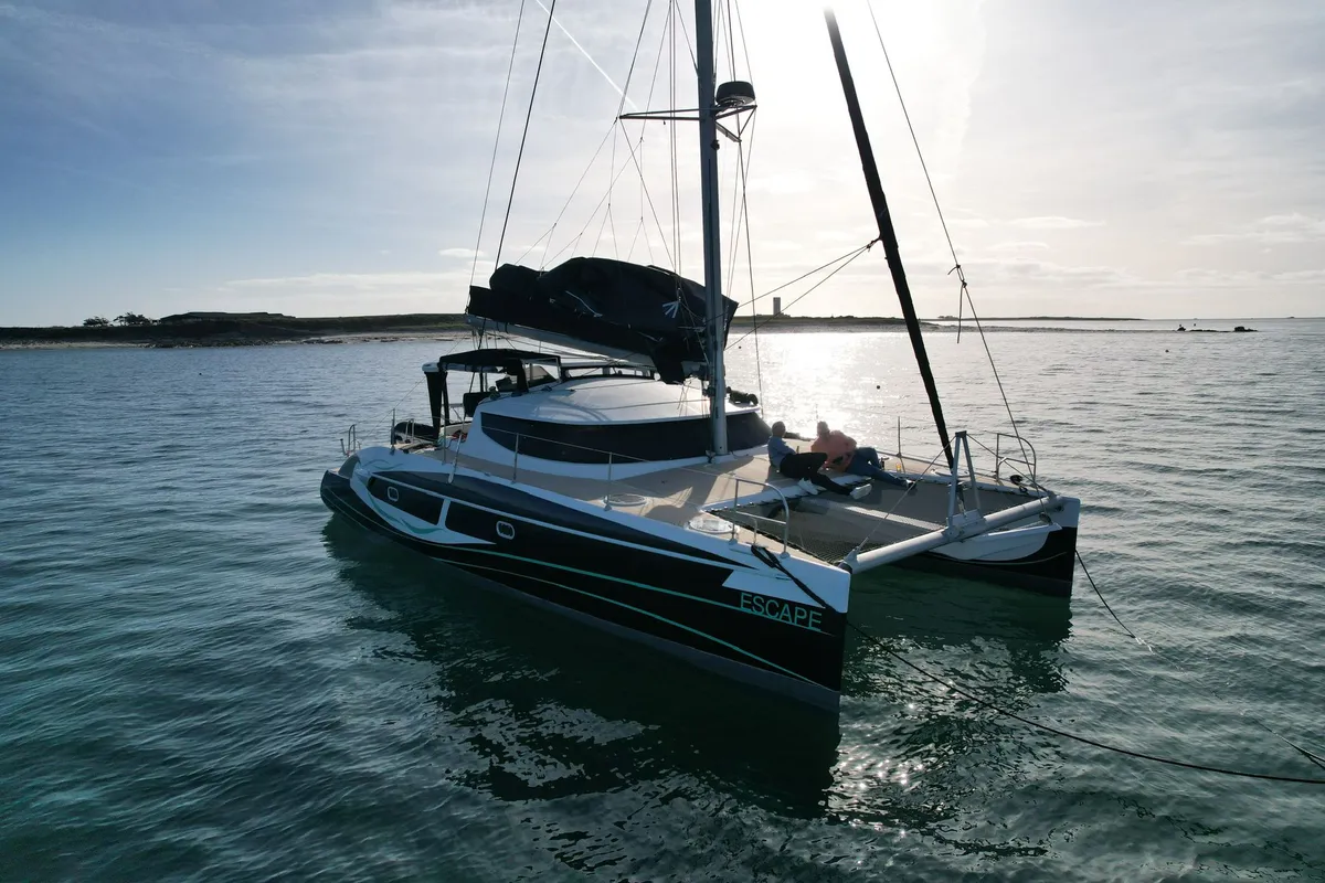 Escape, a Fountaine Pajot Lavezzi 40 catamaran at La Rochelle, France