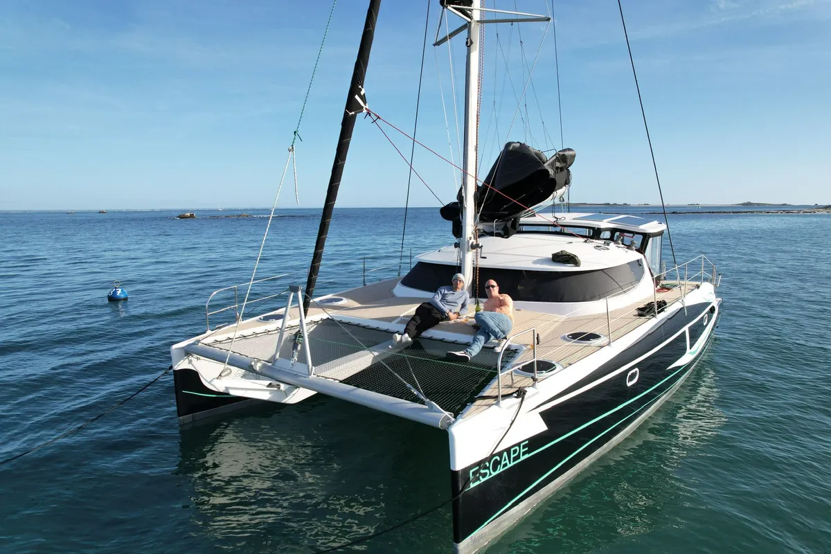 Escape, a Fountaine Pajot Lavezzi 40 catamaran at La Rochelle, France