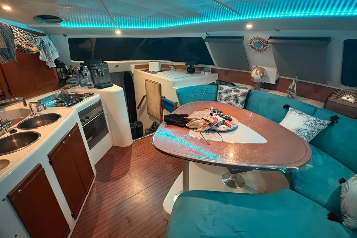 Escape, a Fountaine Pajot Lavezzi 40 catamaran at La Rochelle, France