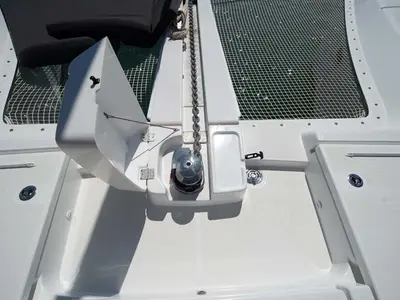 Deck of Movelli, a Lagoon 46 catamaran at Felanitx, Spain