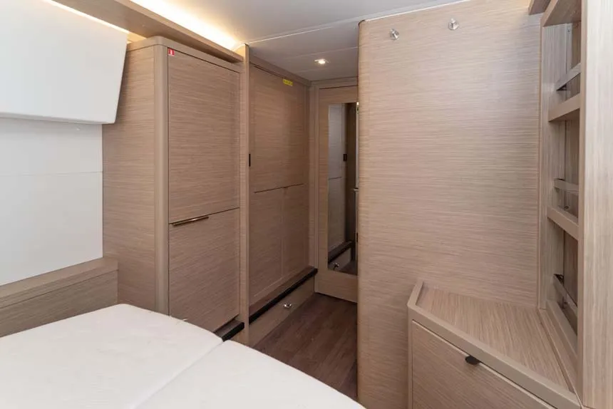Cabin on Movelli, a Lagoon 46 catamaran at Felanitx, Spain