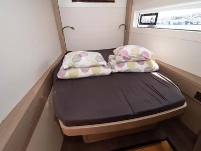 Cabin on Movelli, a Lagoon 46 catamaran at Felanitx, Spain