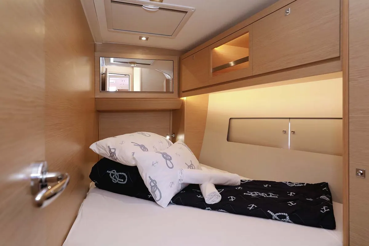 Cabin on Libertas, a Dufour 470 sailboat at Murter, Croatia