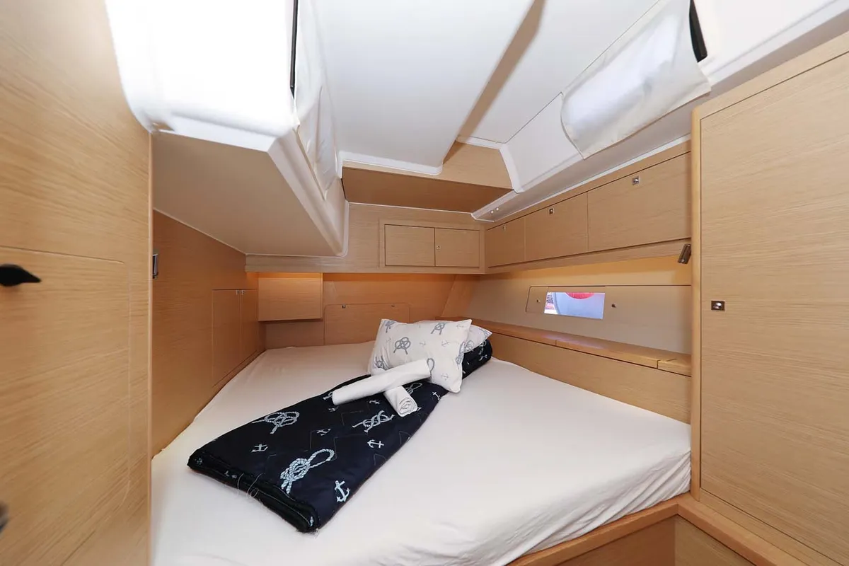 Cabin on Libertas, a Dufour 470 sailboat at Murter, Croatia