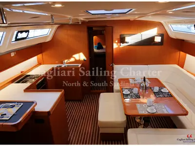 Galley of Liscia Ruja, a Bavaria Cruiser 51 sailboat at Figari/Golfo Aranci, Italy